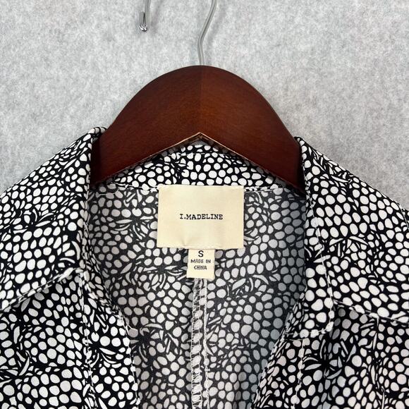 I. Madeline Black White Wide Leg Jumpsuit Size Small - Picture 7 of 9